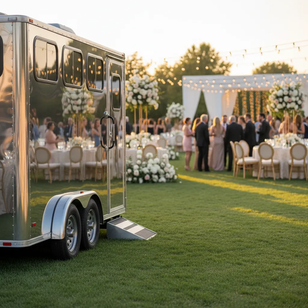 portable restroom trailer luxury square