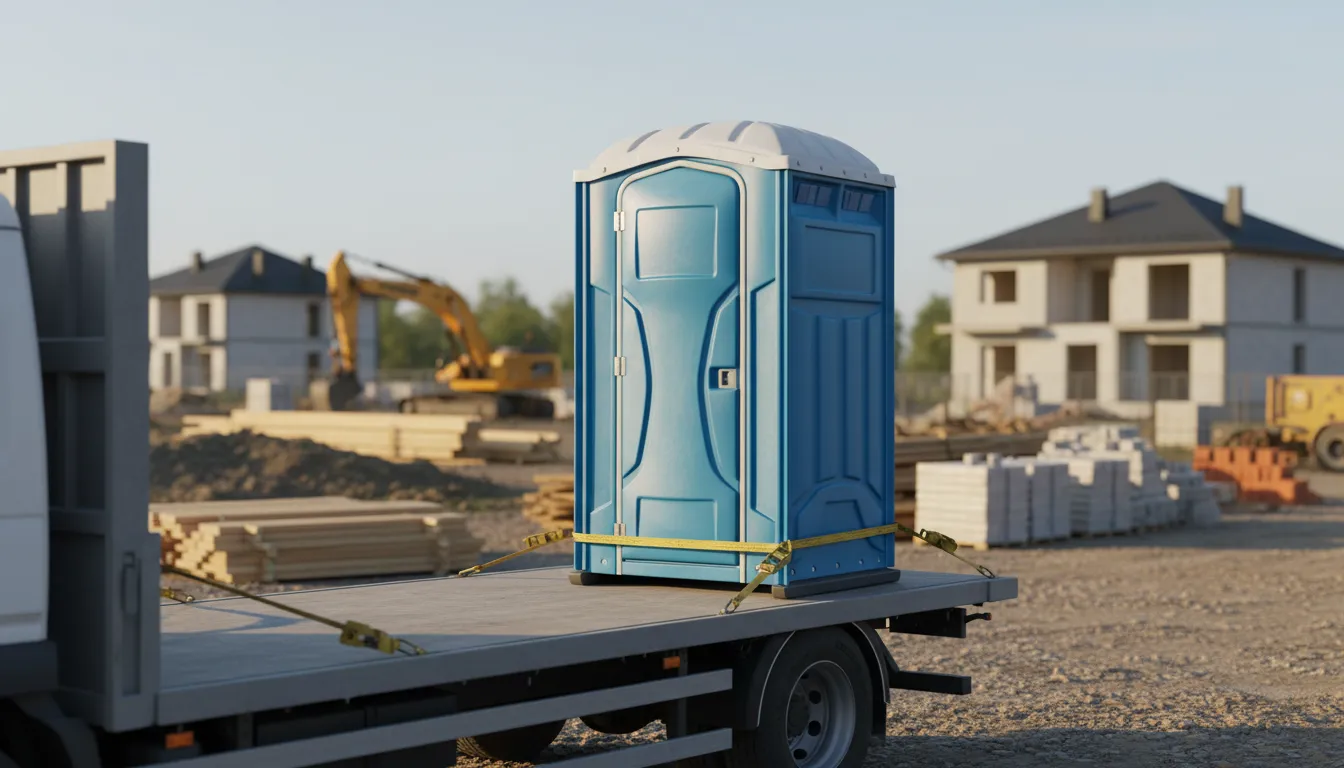 portable toilets standard delivery pickup wide