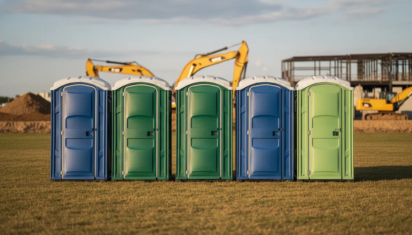 standard portable toilets wide