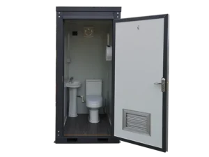 portable restroom with sink unit