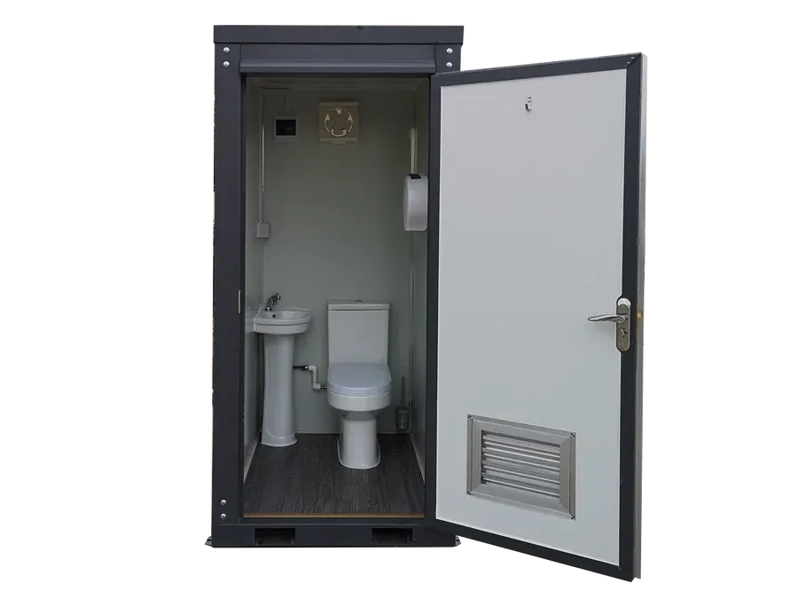 portable restroom with sink unit